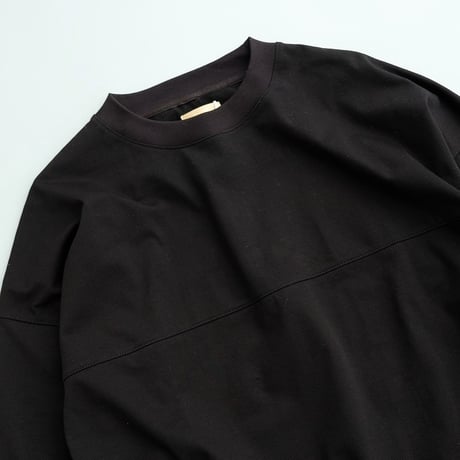 LAMOND(ラモンド)　　  O/C LOOSE FOOTBALL TEE　　　Black