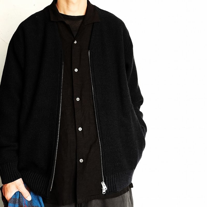 LAMOND ノーカラージャケット ラモンド カーディガン シャツ firmum LAMOND ラモンド LM-O-113 No Collar Shari Jacket ノーカラー