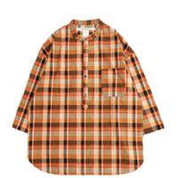 EELproducts(イールプロダクツ)　　　真夏のチャコールヘンリー　　Orange CHECK