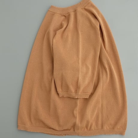 STILL BY HAND(スティルバイハンド)　　  Half Sleeve Summer Knit　　NO02262　　　　Pale Orange