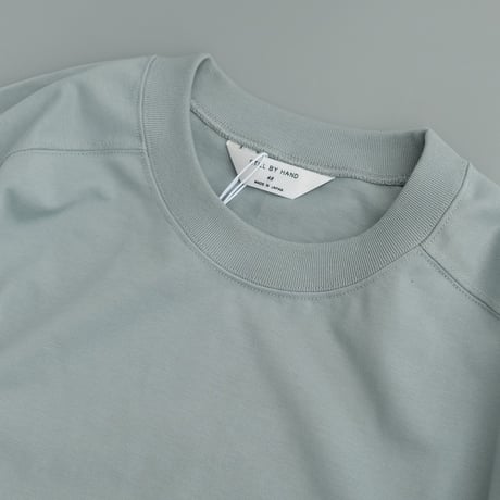 STILL BY HAND(スティルバイハンド)　　  Saddle Sleeve　Tee　　CS08252　　　PaleBlue