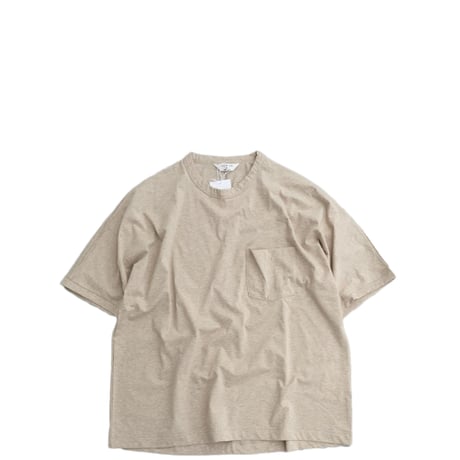 STILL BY HAND(スティルバイハンド)　　Dolman Sleeve Pocket Tee　　CS07262　　　Light Beige