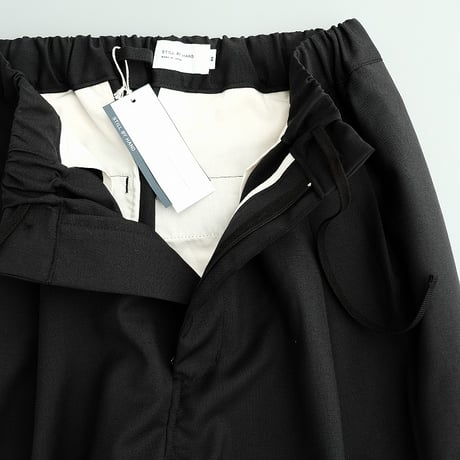 STILL BY HAND(スティルバイハンド)　　　 2 Tuck　Easy　Trousets　　PT1242　　　Black