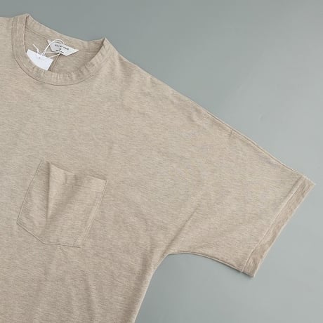 STILL BY HAND(スティルバイハンド)　　Dolman Sleeve Pocket Tee　　CS07262　　　Light Beige