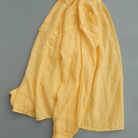 SUNSHINE＋CLOUD(サンシャインプラスクラウド)　　 Linen Shirt‐SlipOn    CANCLINI　Linen   Yellow