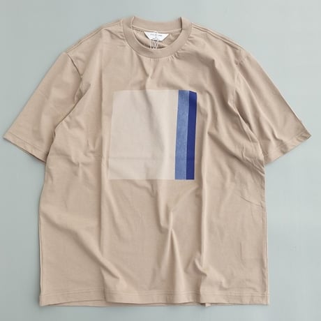 STILL BY HAND(スティルバイハンド)　　  Print T-Shirt　　‐Gradation‐　　CS11262　　　Greige