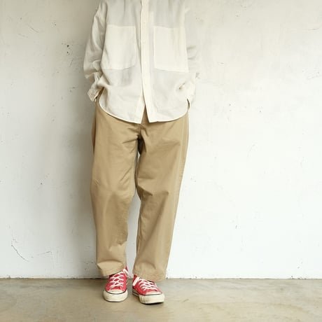 STILL BY HAND(スティルバイハンド)　　　  Selvedge 1 pleat pants     PT02261