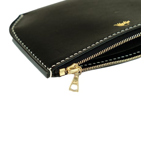 Jacou(ジャコウ)　 JW007 　pouch wallet M　　Black