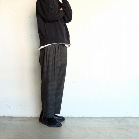 STILL BY HAND(スティルバイハンド)　　  10G cotton sweater　　　KN04261　　　   DarkCharcoal