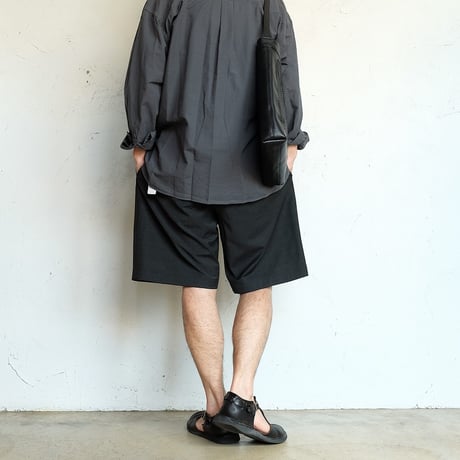 STILL BY HAND(スティルバイハンド)  Garment-dye over shirt　‐Hemp Mix‐　　SH09262　　　Blue Gray