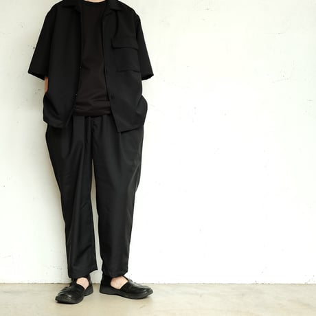 STILL BY HAND(スティルバイハンド)　　　　Open Collar　Shirt　　　　SH01242　　　　Black