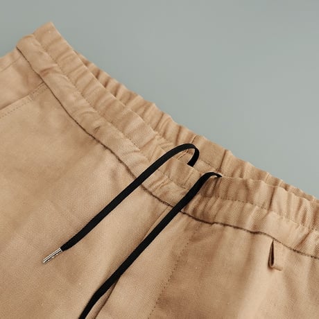 EGRETIQUE(イグレティーク)　　　Linen Chambray  Wide Trousers　　Beige