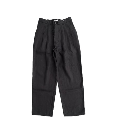 STILL BY HAND(スティルバイハンド)　　　  Linen 2Tuck Trousers　PT02262　　　Charcoal