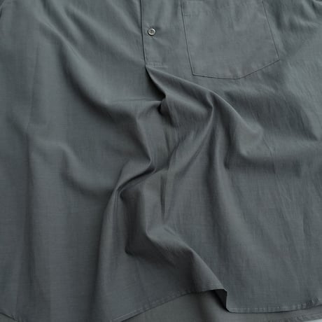 STILL BY HAND(スティルバイハンド)　  Cupro mixed pullover shirt　　　　SH10261　　　　Blue Gray