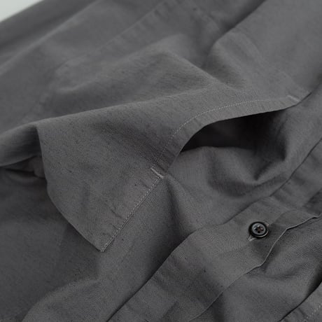 STILL BY HAND(スティルバイハンド)  Garment-dye over shirt　‐Hemp Mix‐　　SH09262　　　Blue Gray