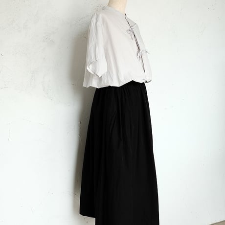 holk(ホーク)　　　 Bow Blouse　　　　Ice Gray　　　【Women's】