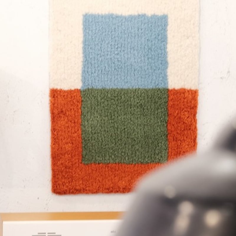 K05359 未使用品 loomer Art Rug ラグ ルーマー loomer(ルーマー) Tufting Art Rug Small Orange |