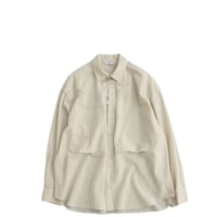 STILL BY HAND(スティルバイハンド)  Garment-dye over shirt　‐Hemp Mix‐　　SH09262　　　Ecru