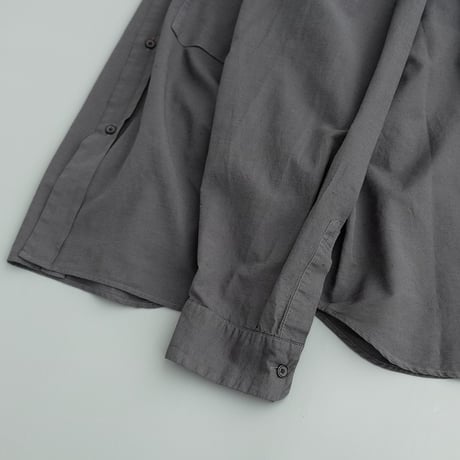 STILL BY HAND(スティルバイハンド)  Garment-dye over shirt　‐Hemp Mix‐　　SH09262　　　Blue Gray