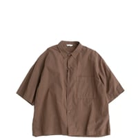 kontor(コントール)　　Oversized Stitching Shirt　　　Brown