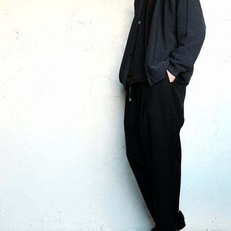 STILL BY HAND(スティルバイハンド)　　　  Crispy Cardigan  KN03251　　　　Dusty Blue