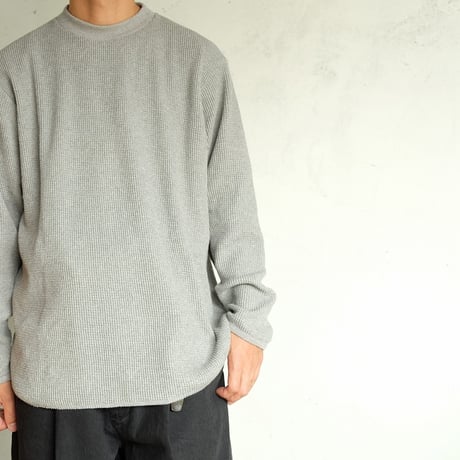 STILL BY HAND(スティルバイハンド)　　  Thermal L/S Tee　　CS01254　　　　Heather Gray