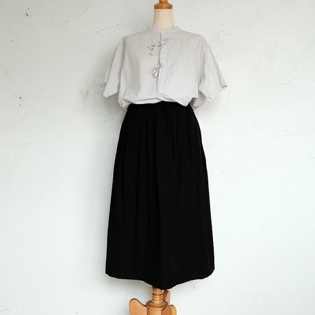 holk(ホーク)　　　 Bow Blouse　　　　Ice Gray　　　【Women's】
