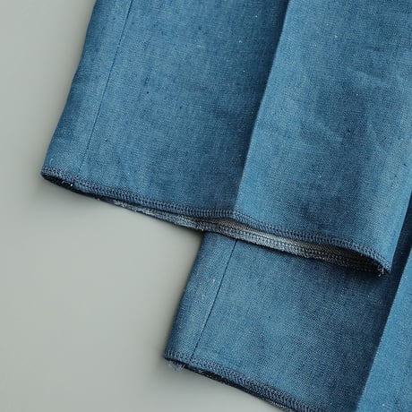 EGRETIQUE(イグレティーク)　　　Linen Chambray  Wide Trousers　　Blue