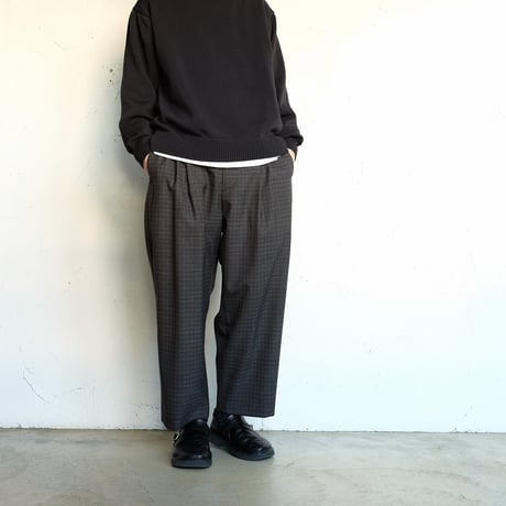 STILL BY HAND(スティルバイハンド)　　  10G cotton sweater　　　KN04261　　　   DarkCharcoal