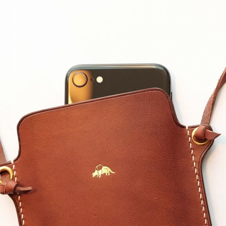 Jacou(ジャコウ)　JC105BR　　Smart Phone Shoulder Case　　D.Brown