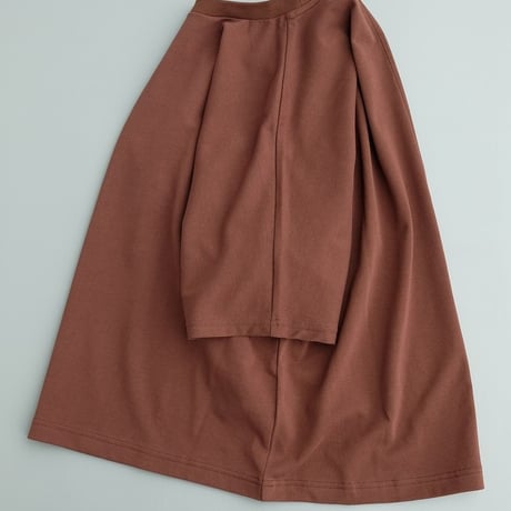 Kontor(コントール)　　   Relaxed-Fit  Extended-Sleeve  Tee　　Brown