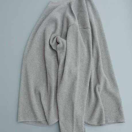 STILL BY HAND(スティルバイハンド)　　  Thermal L/S Tee　　CS01254　　　　Heather Gray