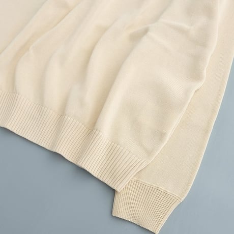 STILL BY HAND(スティルバイハンド)　　  10G cotton sweater　　　KN04261　　　Natural