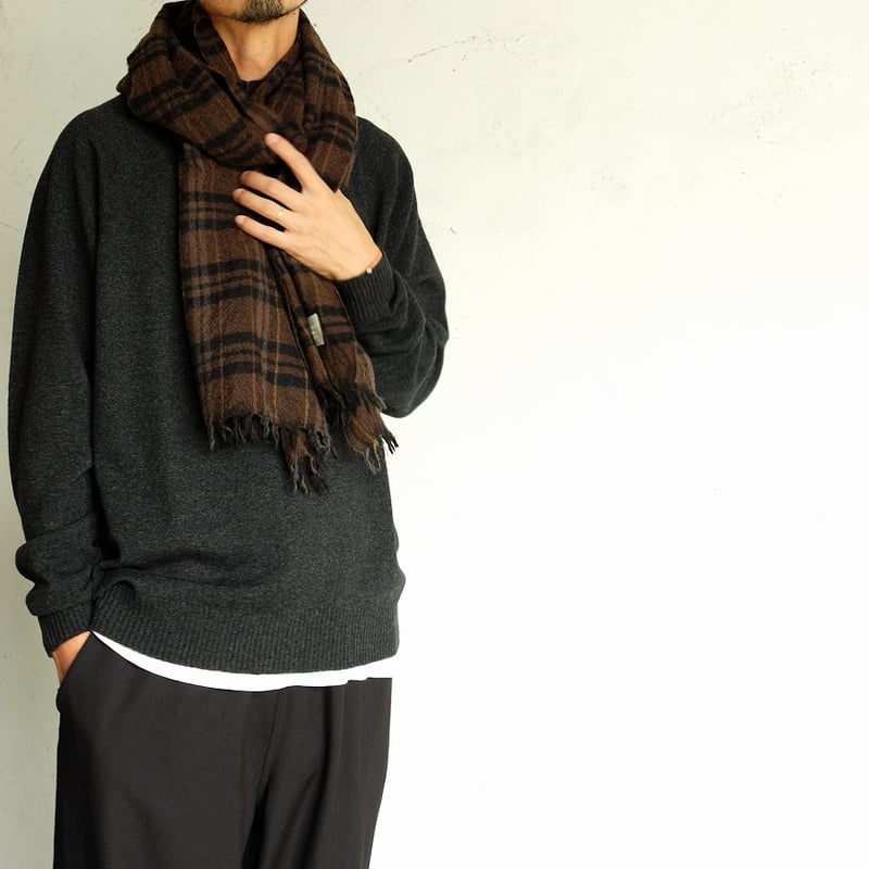 LOCALLY(ローカリー) Check Muffler Black/Brown