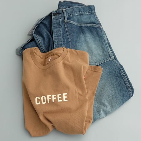 GROWN IN THE SUN(グローンインザサン)　　 S/S Tee　　COFFEE-MILK　　　Brown