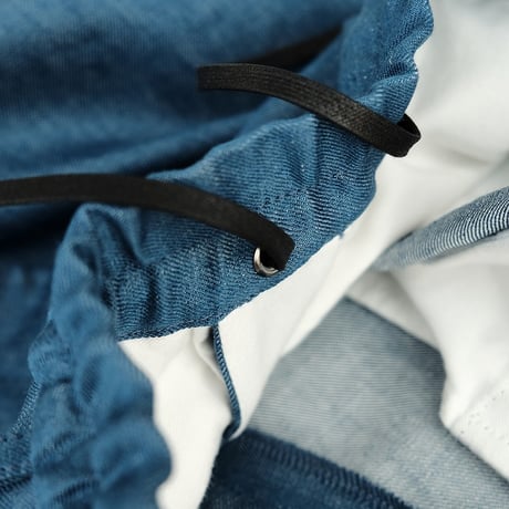 EGRETIQUE(イグレティーク)　　　Linen Chambray  Wide Trousers　　Blue