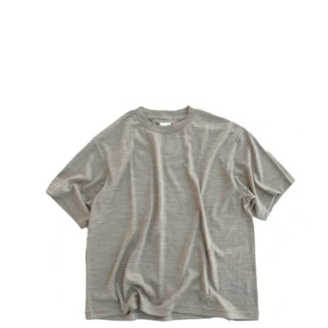 holk(ホーク)　　　  Wool S/S Tshirt　　　Mocha