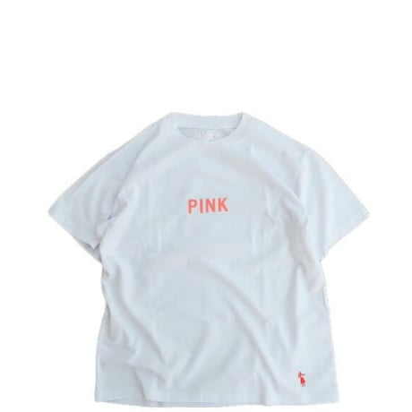 GROWN IN THE SUN(グローンインザサン)　　 SS Tee　　PINK/GUAVA　　　White