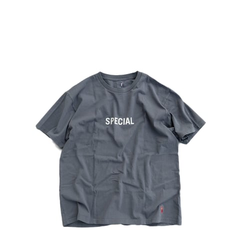 GROWN IN THE SUN(グローンインザサン)　　 S/S Tee　　　SPECIAL‐THANKS　　Charcoal