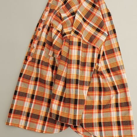 EELproducts(イールプロダクツ)　　　真夏のチャコールヘンリー　　Orange CHECK