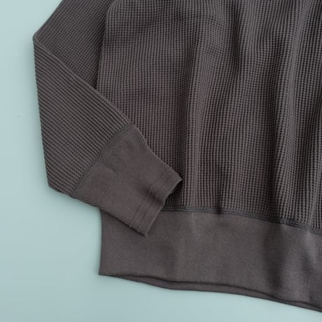 *A VONTADE(アボンタージ)    Big Waffle Crew Top　　　Charcoal