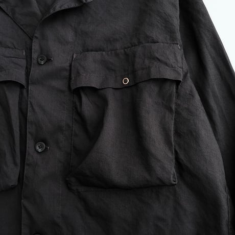 STILL BY HAND(スティルバイハンド )　　　 製品染め シャツジャケット　BL01241　　　　BlackNavy