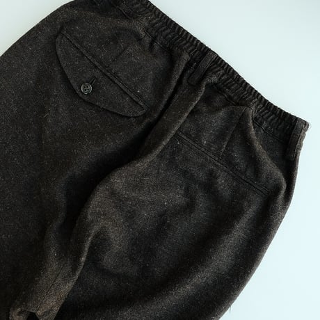 STILL BY HAND(スティルバイハンド)　　　 Shetland Wool Pants　　　Charcoal
