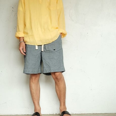SUNSHINE＋CLOUD(サンシャインプラスクラウド)　　 Linen Shirt‐SlipOn    CANCLINI　Linen   Yellow