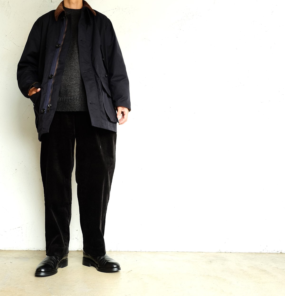 【A VONTADE】 British Field Half Coat モカ S A VONTADE】 British Field Half Coat モカ S