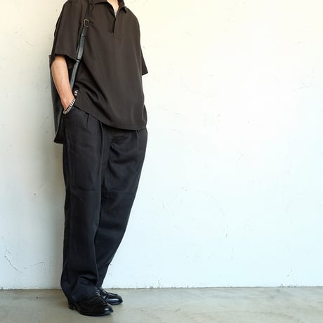 STILL BY HAND(スティルバイハンド)　　 Skipper Shirt　SH07262　　　Charcoal