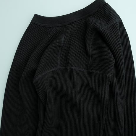*A VONTADE(アボンタージ)    Big Waffle Crew Top　　　Black