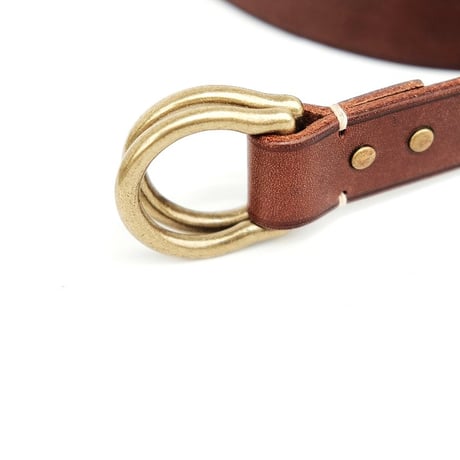 Jacou(ジャコウ)　 shell ring belt  　D.BROWN