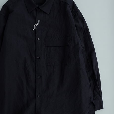 STILL BY HAND(スティルバイハンド)　　　  Wool Linen Regular Collar Shirt　　SH03254