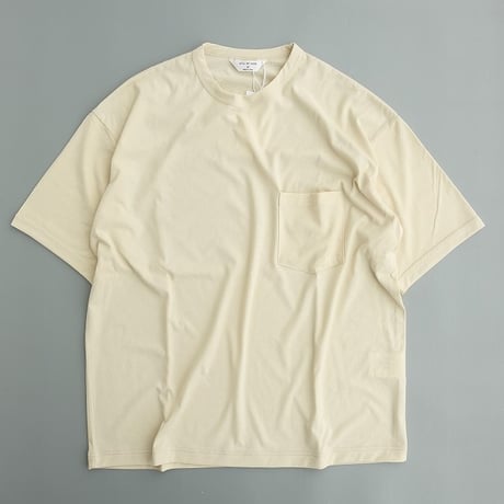 STILL BY HAND(スティルバイハンド)　　  Ringer T-Shirt　　CS03262　　　Cream